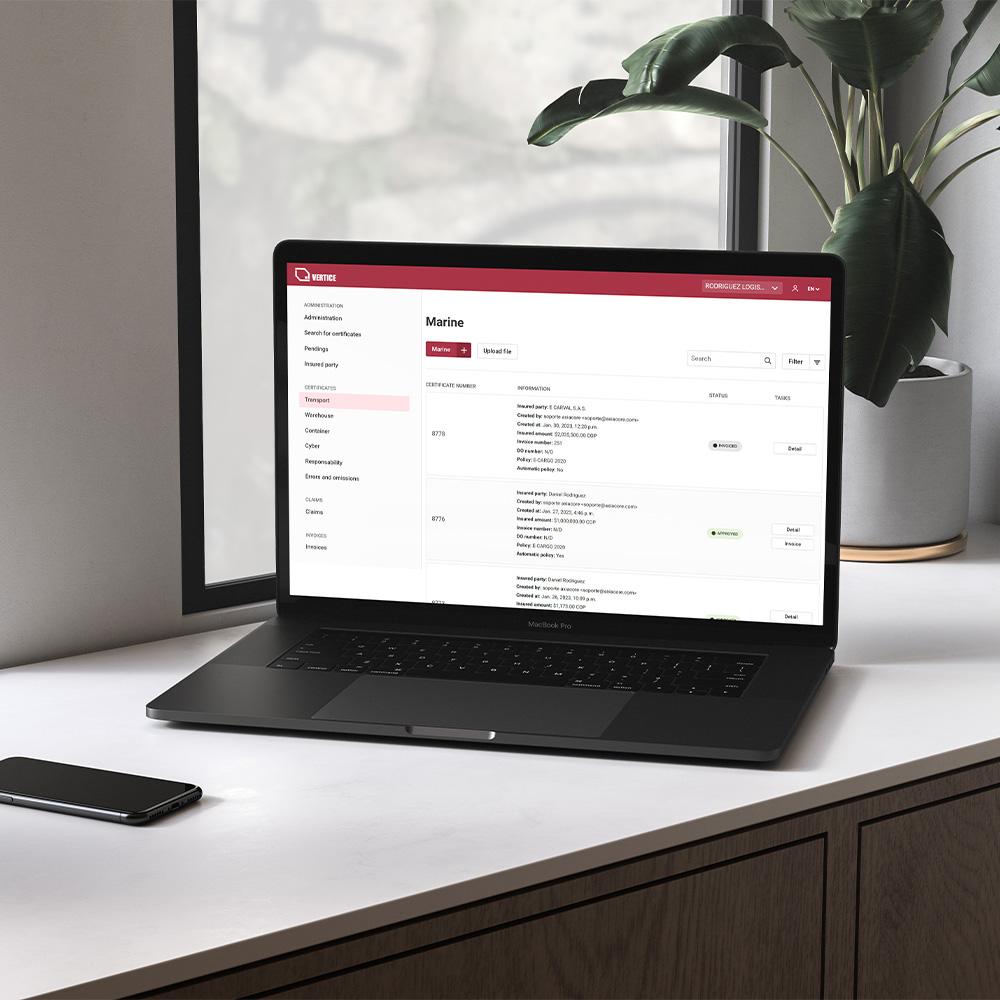 Vertech WorldWide - Data management system for insurance brokers