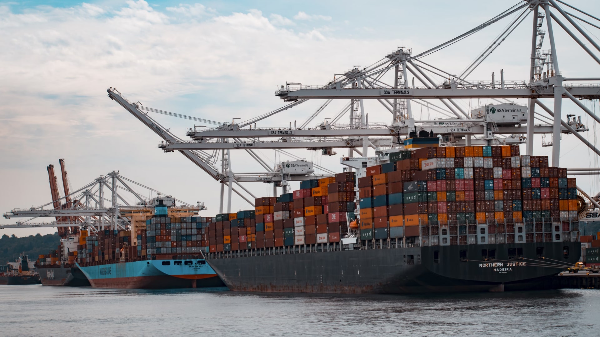 Photo of a cargo ship