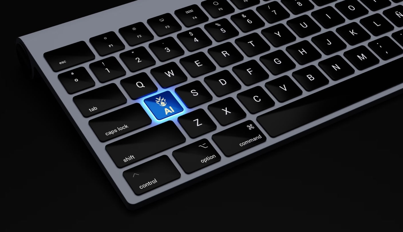 Keyboard with AI key